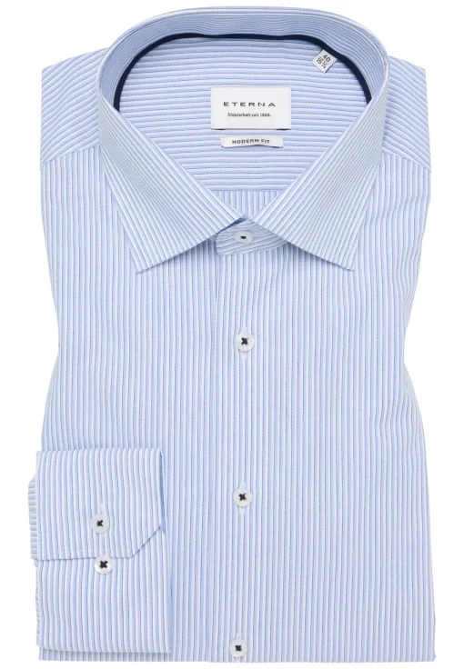 Herren Eterna Performance Shirt Twill Langarm