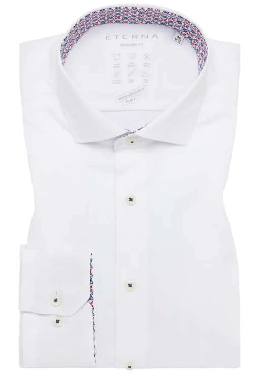 Herren Eterna Performance Shirt Twill Langarm