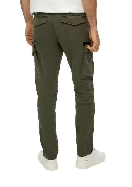 Herren s.Oliver Phoenix: Cargohose mit Garment Dye und Straight Leg