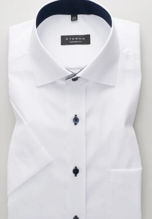 Herren Eterna Pinpoint Kurzarmhemd COMFORT FIT