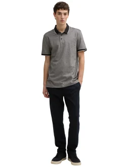Herren Tom Tailor Denim Piqué Poloshirt aus Baumwolle