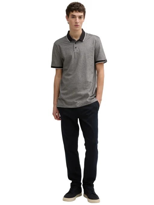 Herren Tom Tailor Denim Piqué Poloshirt aus Baumwolle