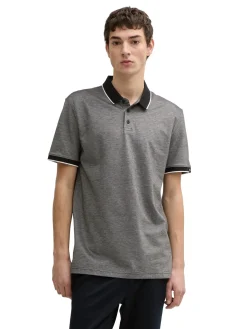 Herren Tom Tailor Denim Piqué Poloshirt aus Baumwolle