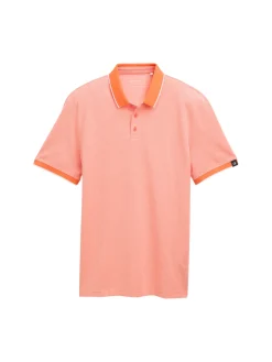 Herren Tom Tailor Denim Piqué Poloshirt aus Baumwolle