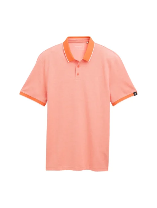 Herren Tom Tailor Denim Piqué Poloshirt aus Baumwolle
