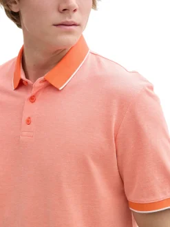 Herren Tom Tailor Denim Piqué Poloshirt aus Baumwolle