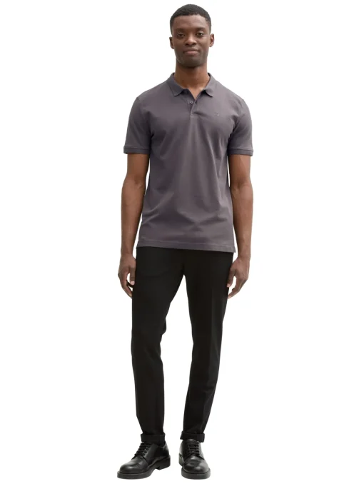 Herren Tom Tailor Denim Piqué Poloshirt aus Baumwolle