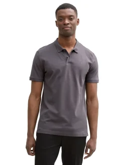 Herren Tom Tailor Denim Piqué Poloshirt aus Baumwolle