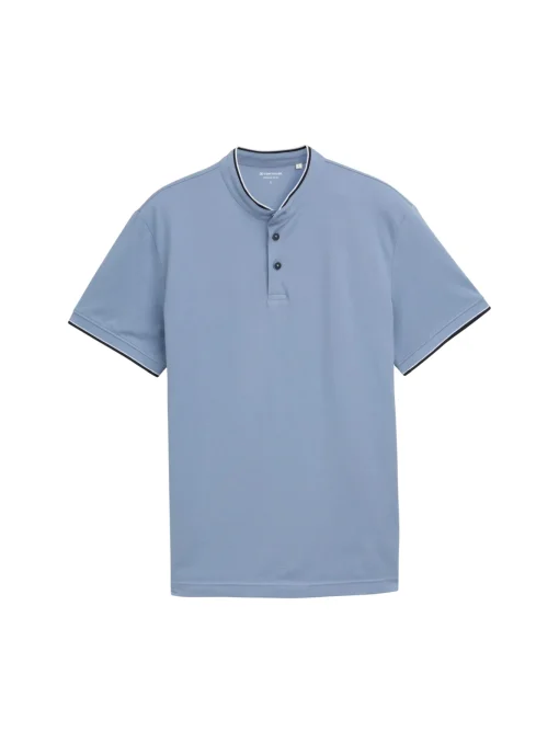 Herren Tom Tailor Piqué Poloshirt mit Stehkragen