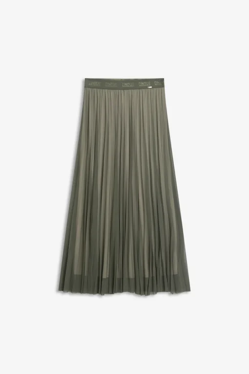 Damen Cinque Plissee-Rock aus Mesh