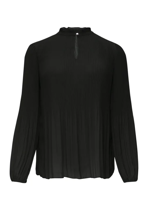 Damen s.Oliver BLACK LABEL Plissierte Bluse aus Crêpe