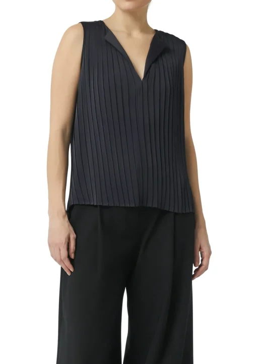 Damen Comma Plissiertes Blusentop