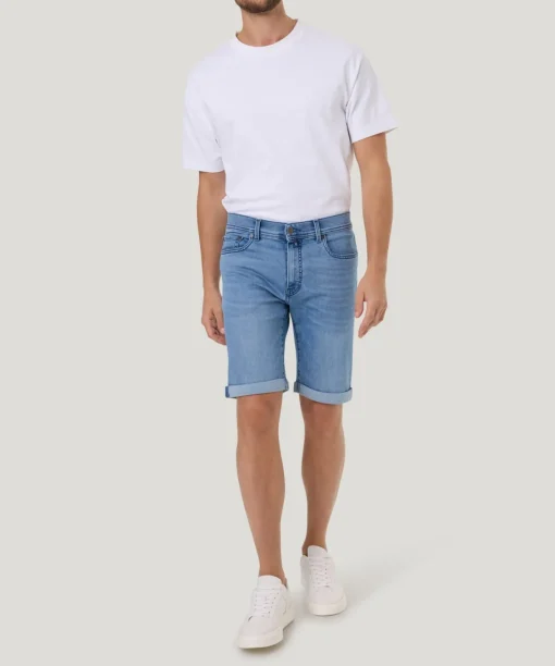 Herren Pierre Cardin 5-Pocket Jeans- Bermuda