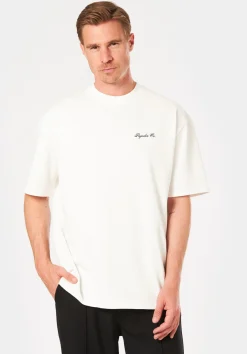 Herren Pegador POLION OVERSIZED TEE WASHED WARM WHITE