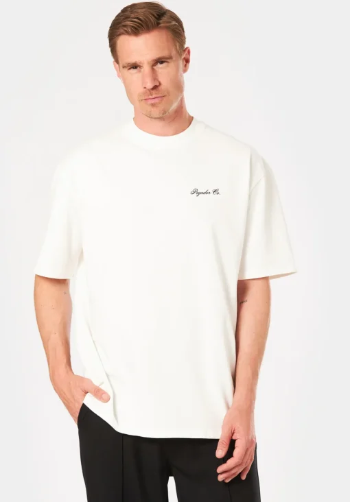 Herren Pegador POLION OVERSIZED TEE WASHED WARM WHITE