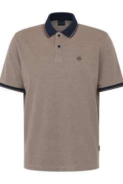 Herren Bugatti Polo mit Kontrastkragen