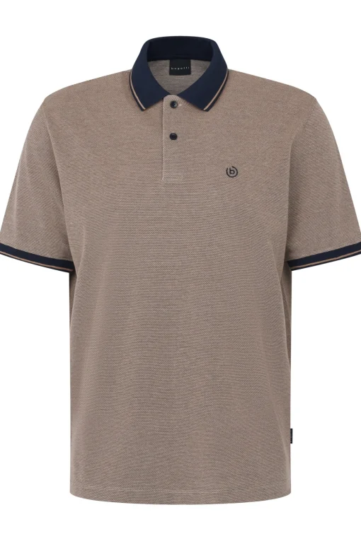 Herren Bugatti Polo mit Kontrastkragen