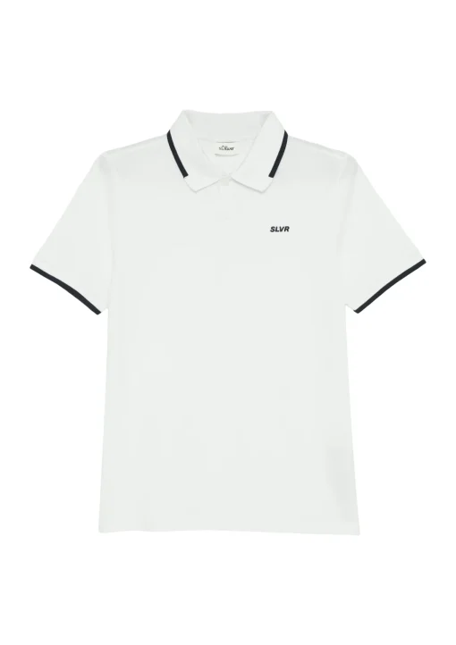 Kinder s.Oliver Poloshirt aus Baumwollpiqué mit Logo-Stickerei