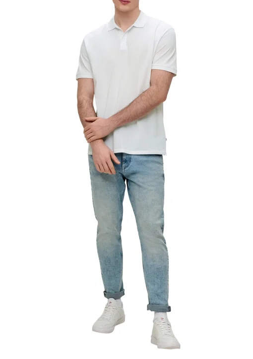 Herren QS Polo-Shirt im Basic-Stil