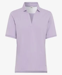 Damen Brax Poloshirt im Baumwoll Mix