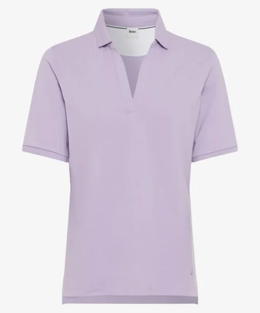 Damen Brax Poloshirt im Baumwoll Mix