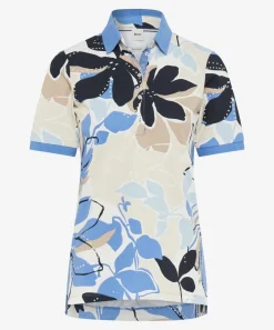 Damen Brax Poloshirt im Baumwoll-Mix