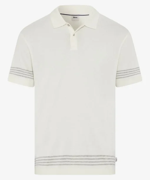 Herren Brax Poloshirt im Baumwoll-Modal-Mix