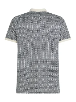 Herren Tommy Hilfiger Poloshirt mit allover Print
