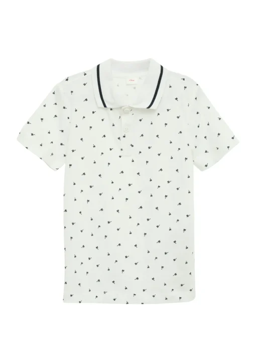 Kinder s.Oliver Poloshirt mit All-over-Print