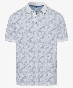 Herren Brax Poloshirt mit Alloverprint