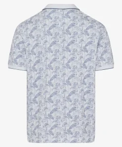 Herren Brax Poloshirt mit Alloverprint