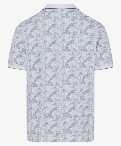 Herren Brax Poloshirt mit Alloverprint