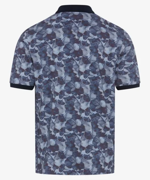 Herren Brax Poloshirt mit Alloverprint