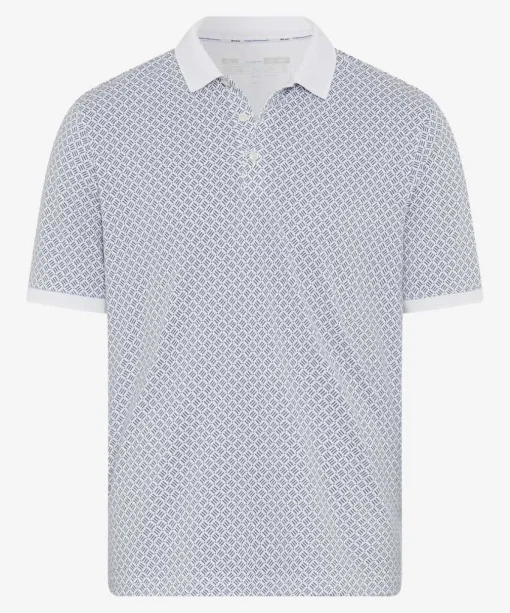 Herren Brax Poloshirt mit Alloverprint