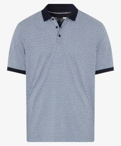 Herren Brax Poloshirt mit Alloverprint