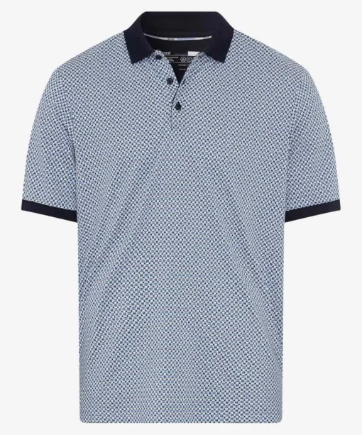 Herren Brax Poloshirt mit Alloverprint