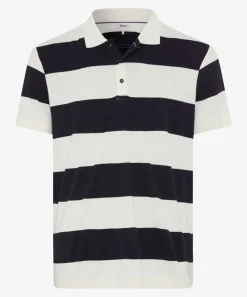 Herren Brax Poloshirt mit Blockstreifen