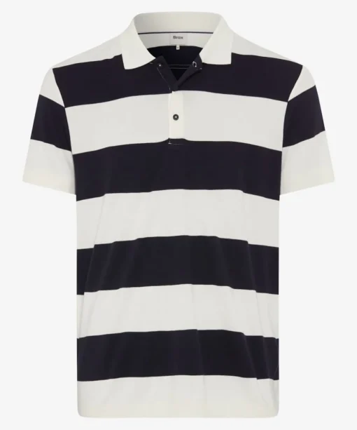Herren Brax Poloshirt mit Blockstreifen