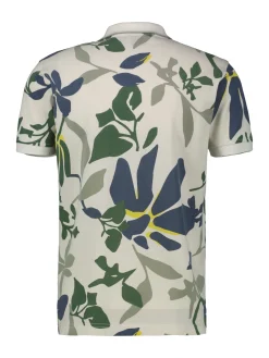 Herren Lerros Poloshirt mit floralem Print