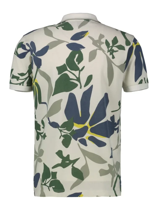Herren Lerros Poloshirt mit floralem Print