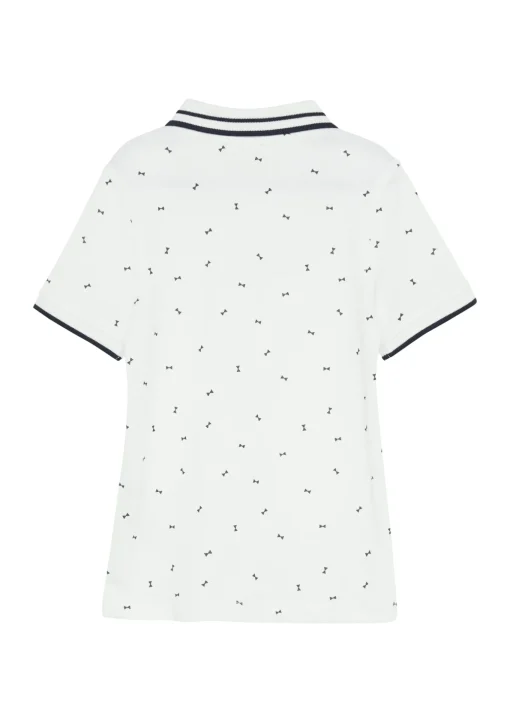 Kinder s.Oliver Poloshirt mit Kontrast-Details und All-over-Print