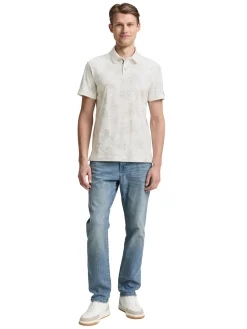 Herren Tom Tailor Poloshirt mit Muster