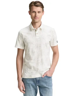 Herren Tom Tailor Poloshirt mit Muster