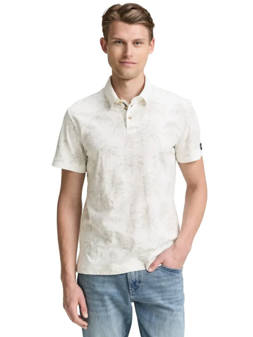 Herren Tom Tailor Poloshirt mit Muster