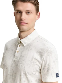 Herren Tom Tailor Poloshirt mit Muster