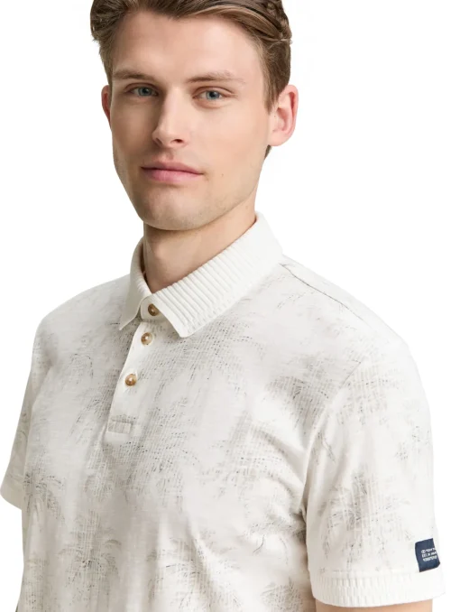 Herren Tom Tailor Poloshirt mit Muster