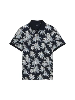 Herren Tom Tailor Poloshirt mit Muster