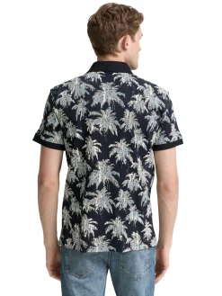 Herren Tom Tailor Poloshirt mit Muster