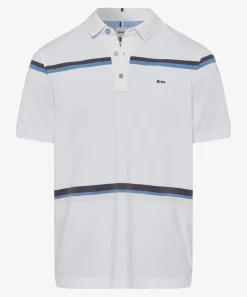 Herren Brax Poloshirt mit Querstreifen