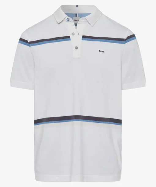 Herren Brax Poloshirt mit Querstreifen